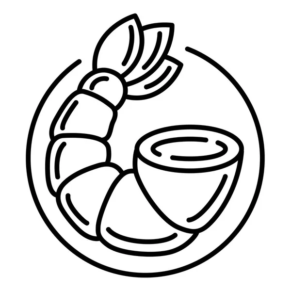 Rerimp tail icon, outline style — стоковый вектор