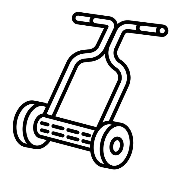 Icono de cortacésped de mano, estilo de contorno — Vector de stock