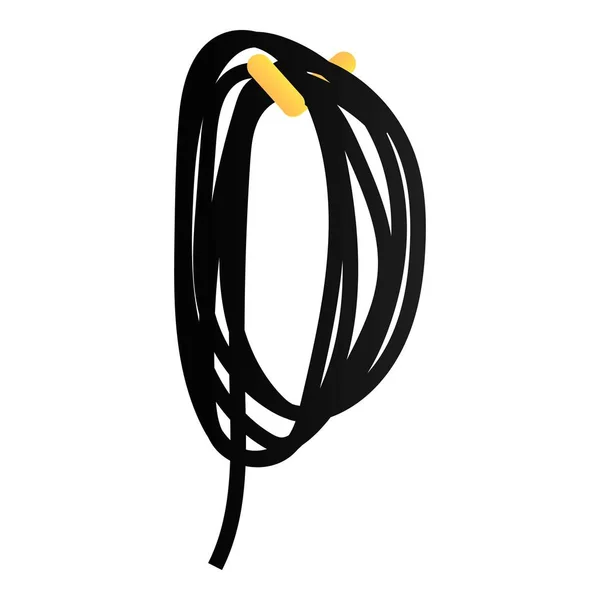 Icono de cuerda de remolque, estilo isométrico — Vector de stock