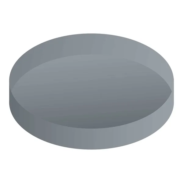 金属圆盖图标, 等距样式 — 图库矢量图片