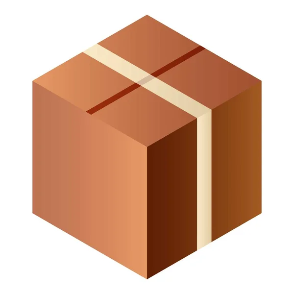 Icono de caja de entrega, estilo isométrico — Vector de stock