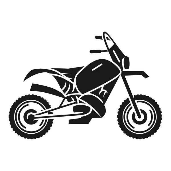 Clásico icono de bicicleta cruzada, estilo simple — Archivo Imágenes Vectoriales
