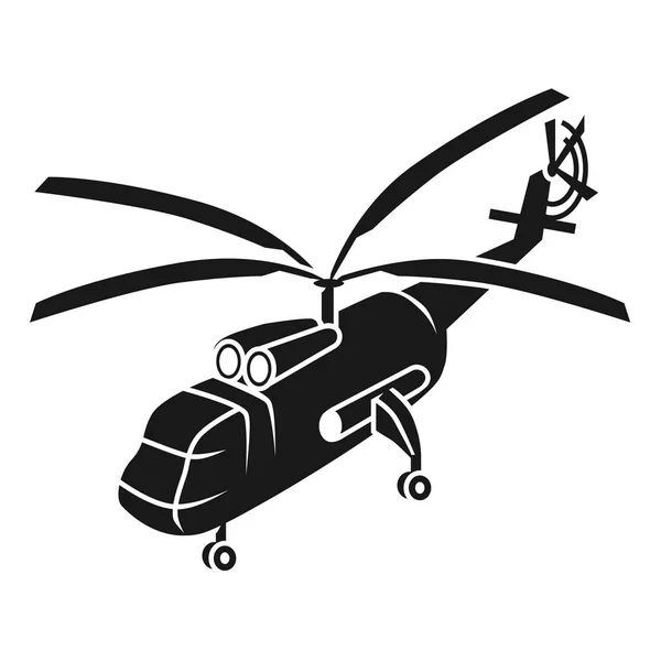 Icono de helicóptero de transporte grande, estilo simple — Archivo Imágenes Vectoriales