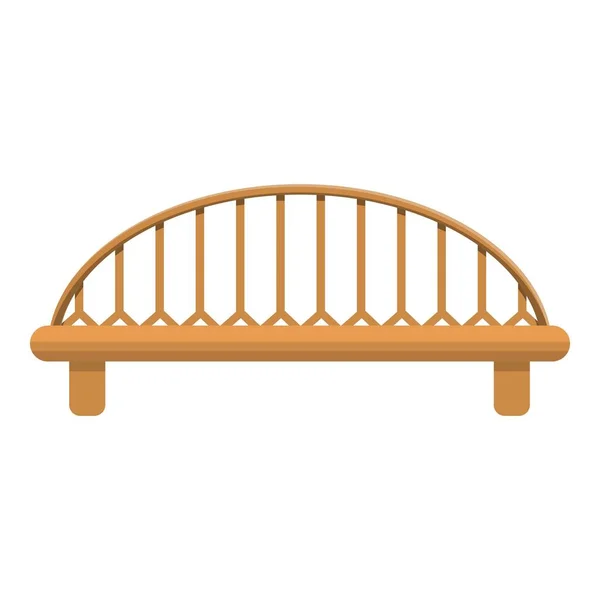 Icône de pont, style dessin animé — Image vectorielle