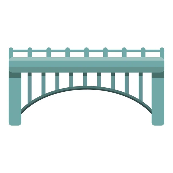 Park bridge ikonra, rajzfilm stílusú — Stock Vector