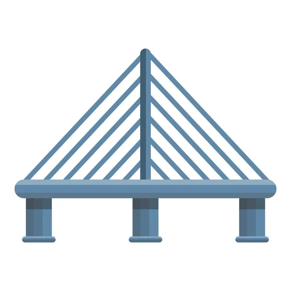 Icono de puente de metal, estilo de dibujos animados — Vector de stock