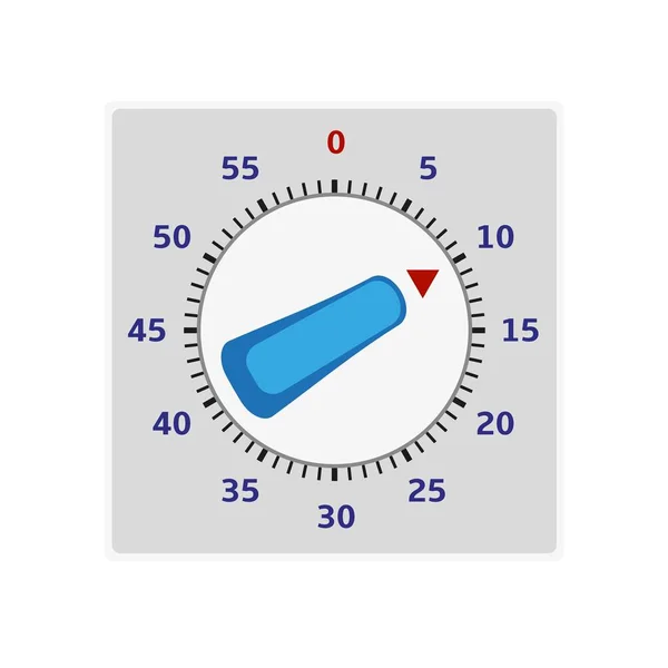 厨房定时器图标, 平面样式 — 图库矢量图片