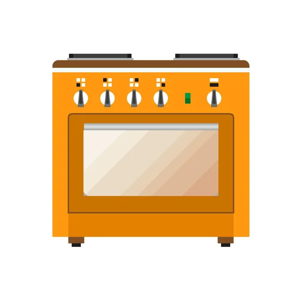 Icono de cocina eléctrica, estilo plano — Vector de stock