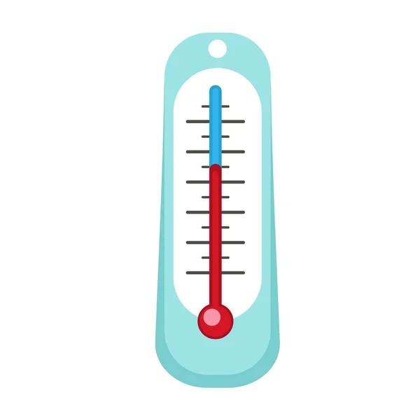 Außen-Thermometer-Symbol, flacher Stil — Stockvektor