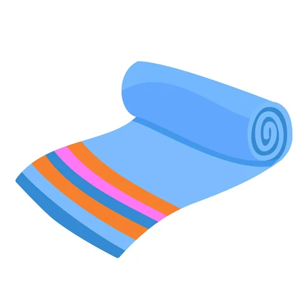 Αρχική πετσέτα εικονίδιο, επίπεδη στυλ — Διανυσματικό Αρχείο