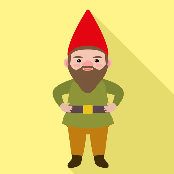 Значок Gnome, плоский стиль — стоковый вектор