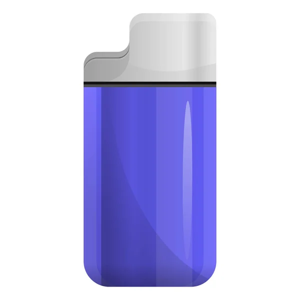 Plastic lighter icon, cartoon style — Stock Vector