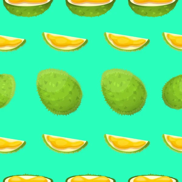 Modèle de fruits durian, style dessin animé — Image vectorielle