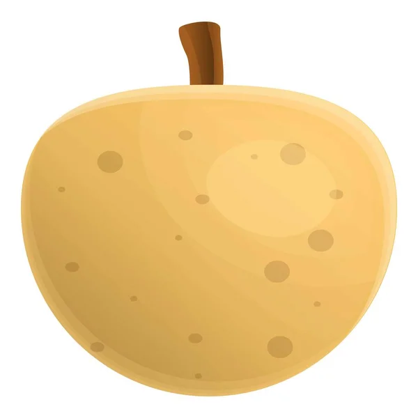 Icono de longan crudo, estilo de dibujos animados — Vector de stock