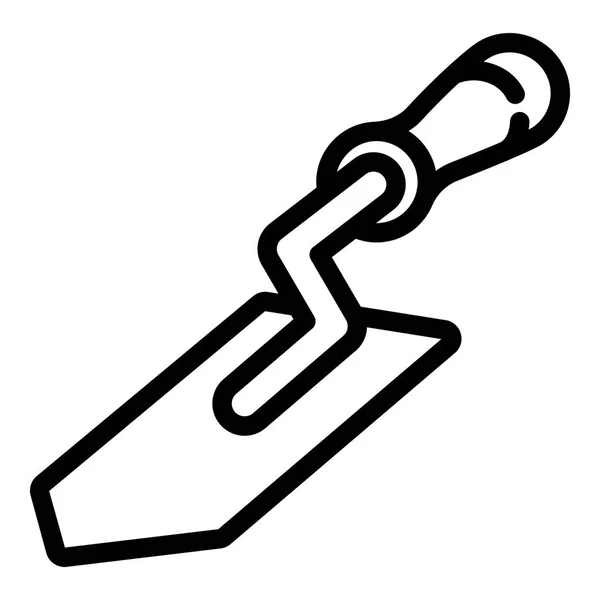 Апиарная иконка лопатки, стиль контура — стоковый вектор