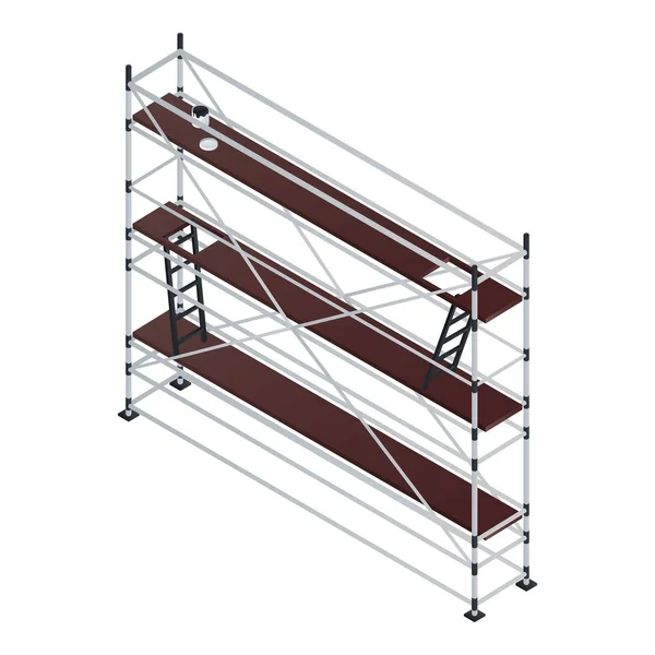 Ícone de andaime longo, estilo isométrico — Vetor de Stock