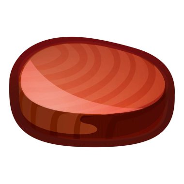 Steak icon, cartoon style vector Steak icon, cartoon style vector