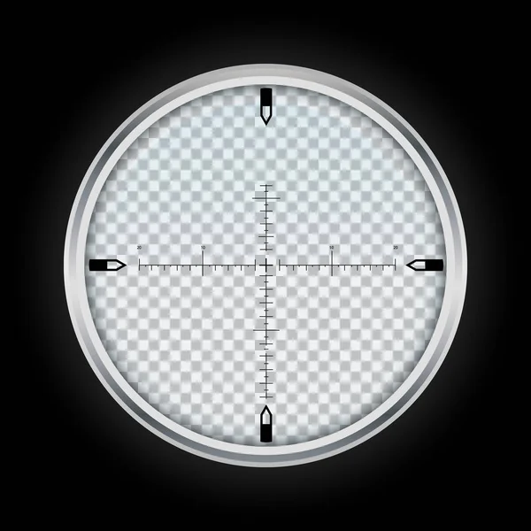 Sniper draadkruis pictogram, realistische stijl — Stockvector