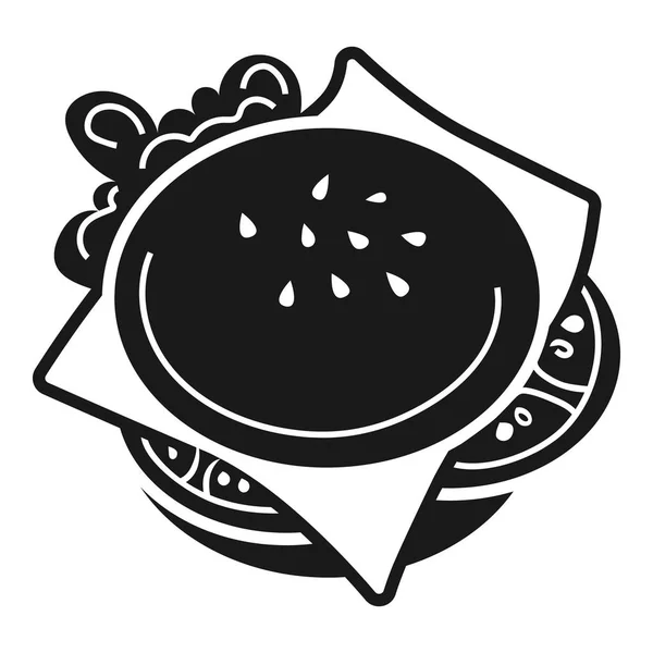 Icono de hamburguesa americana, estilo simple — Vector de stock