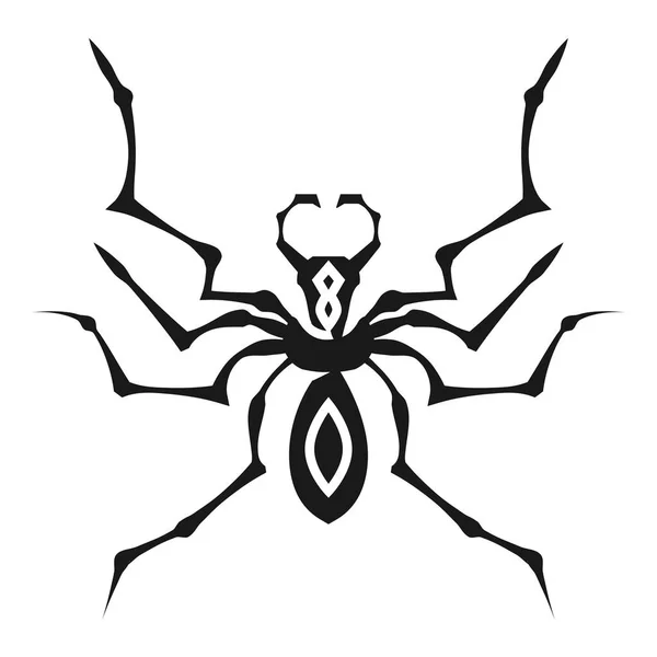 Icono de araña abstracto, estilo simple — Vector de stock