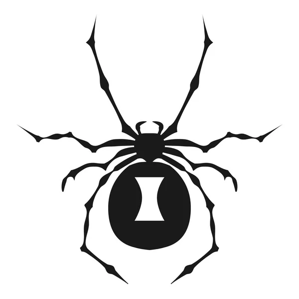 Icono de araña de miedo, estilo simple — Vector de stock