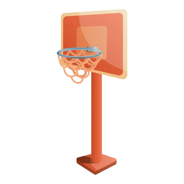 Basketball kid tower icon, cartoon style — Stockvector