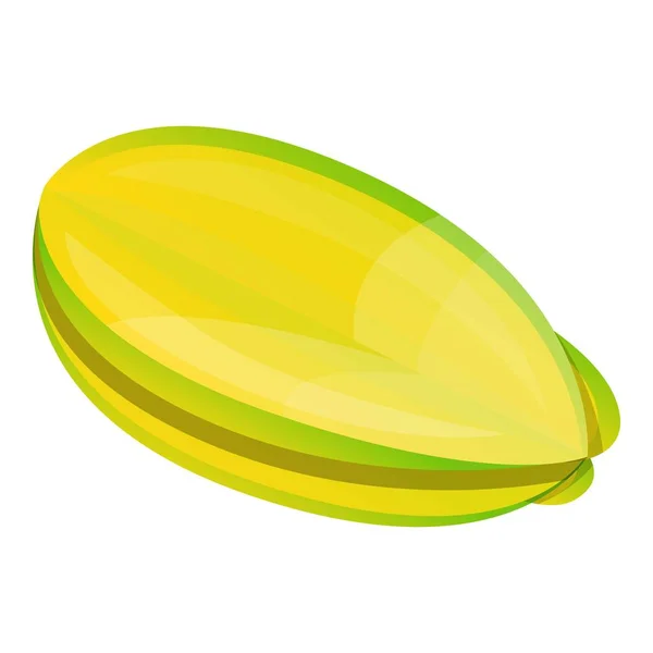 Icono de carambola entero, estilo de dibujos animados — Vector de stock