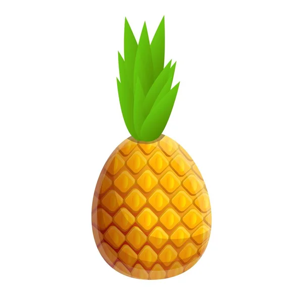 Exotische ananas icoon, cartoon stijl — Stockvector