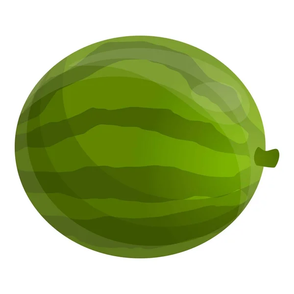 Garten Wassermelone Ikone, Cartoon-Stil — Stockvektor