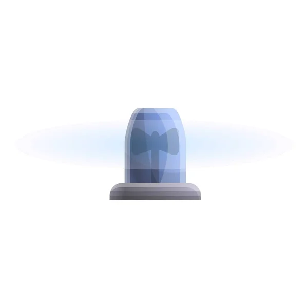 Icône clignotant de police bleue, style dessin animé — Image vectorielle
