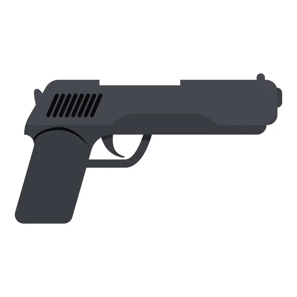 Icono de pistola de policía, estilo de dibujos animados — Vector de stock