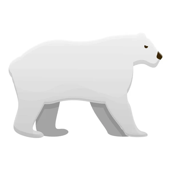 Orso polare icona, stile cartone animato — Vettoriale Stock