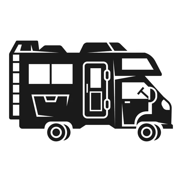 Motorhome icon, simple style — Stock Vector