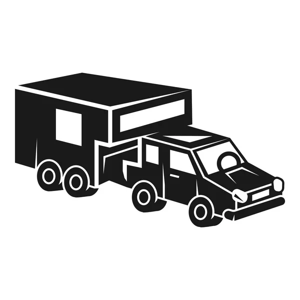 Nowoczesna ikona samochodu wakowego, prosty styl — Wektor stockowy