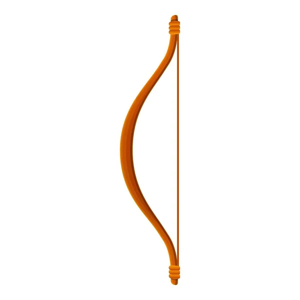Wood bow icon, cartoon style — Stock Vector