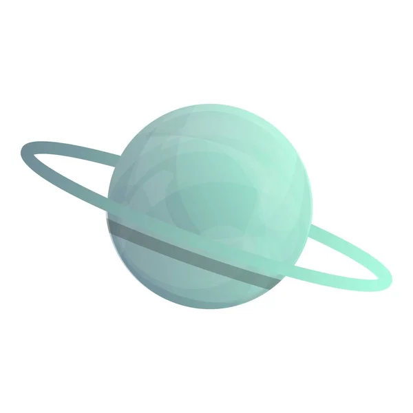 Saturno planeta espacial icono, estilo de dibujos animados — Vector de stock