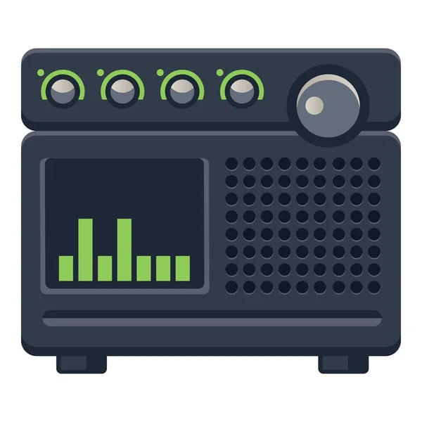 Digital radio icon, cartoon style