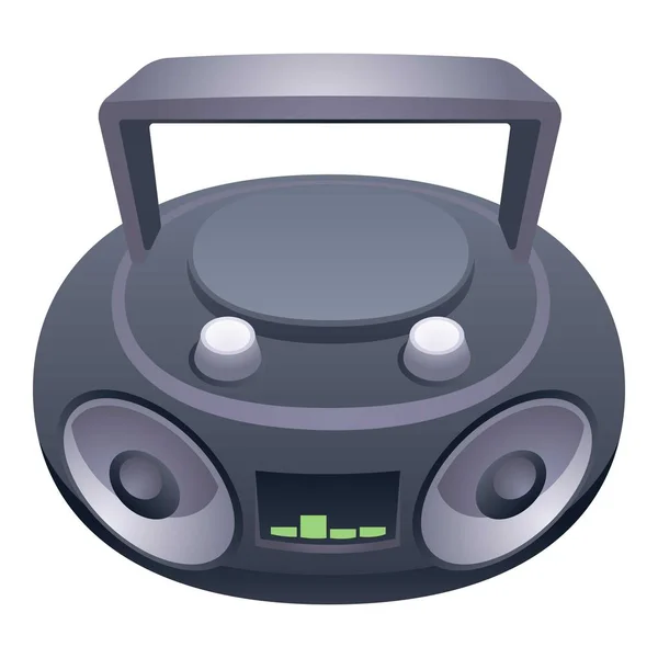 Radio portátil boombox icono, estilo de dibujos animados — Archivo Imágenes Vectoriales