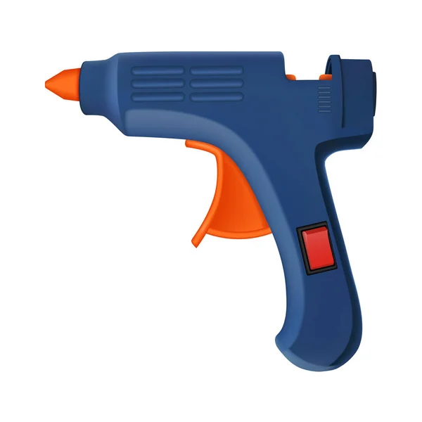 Icono de pistola de pegamento, estilo realista — Vector de stock
