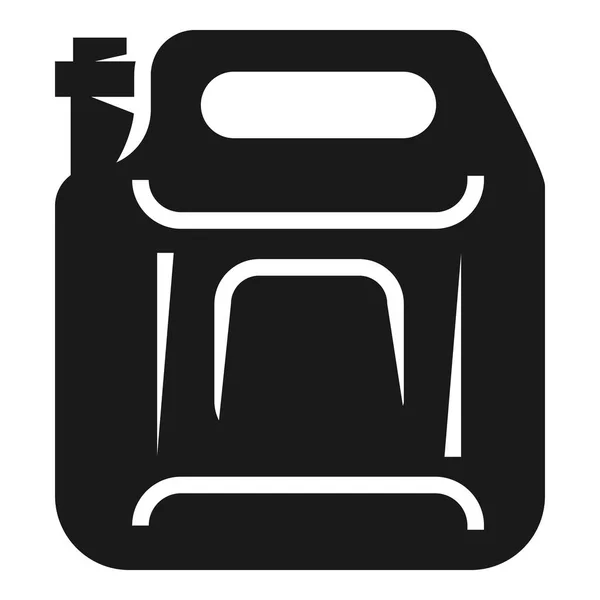 Πλαστικό εικονίδιο δοχείου βενζίνης, απλό στυλ — Διανυσματικό Αρχείο