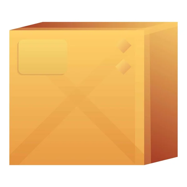 City delivery box icon, cartoon style — Stock Vector