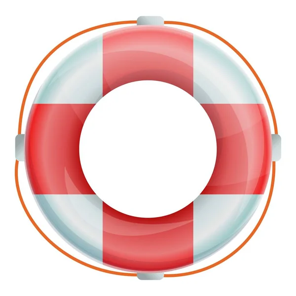 Life buoy icon, cartoon style — Stock Vector