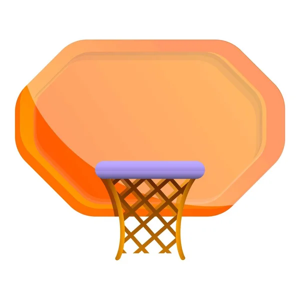 Icono de escritorio de baloncesto, estilo de dibujos animados — Vector de stock