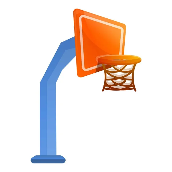Basketball tower hoop icon, cartoon style — Stock Vector