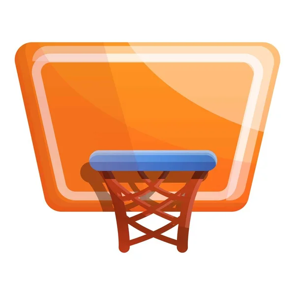 Icono de tablero de baloncesto, estilo de dibujos animados — Vector de stock