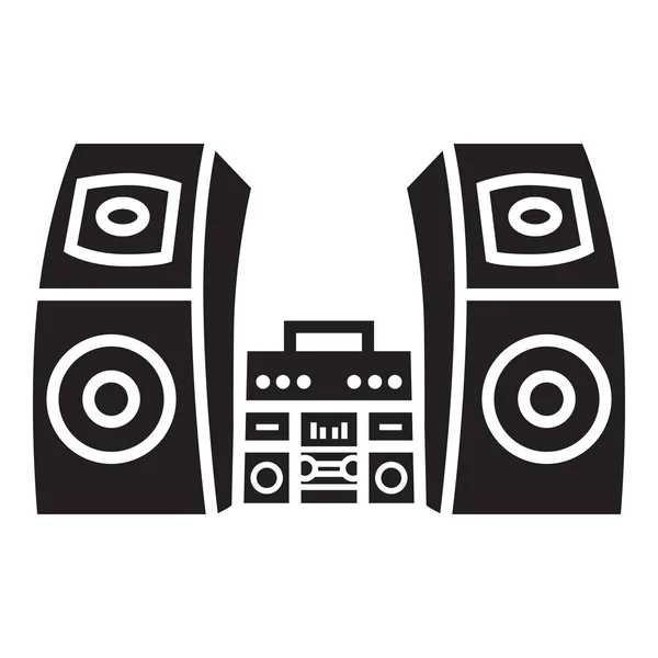 Icône Boombox, style simple — Image vectorielle