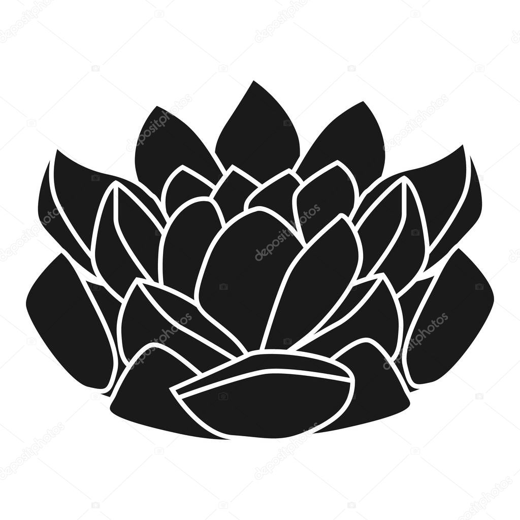 Houseplant succulent icon, simple style