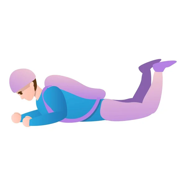 Freefall parachute icon, cartoon style — Stock Vector