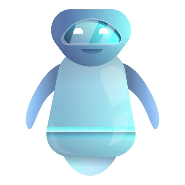 Aiuto chatbot icona, stile cartone animato — Vettoriale Stock