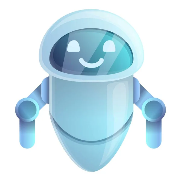 Web chatbot icon, cartoon style — Stock Vector